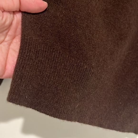 Polo Ralph Lauren Slim Fit Washable Cashmere Brown Turtleneck Sweater - Picture 5 of 8